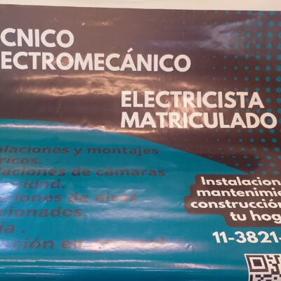 Electricista matriculado , se realizan trabajos de instalaciones montajes eléctricos , plomería , pintura , obra en general seriedad y trabajos garantizados