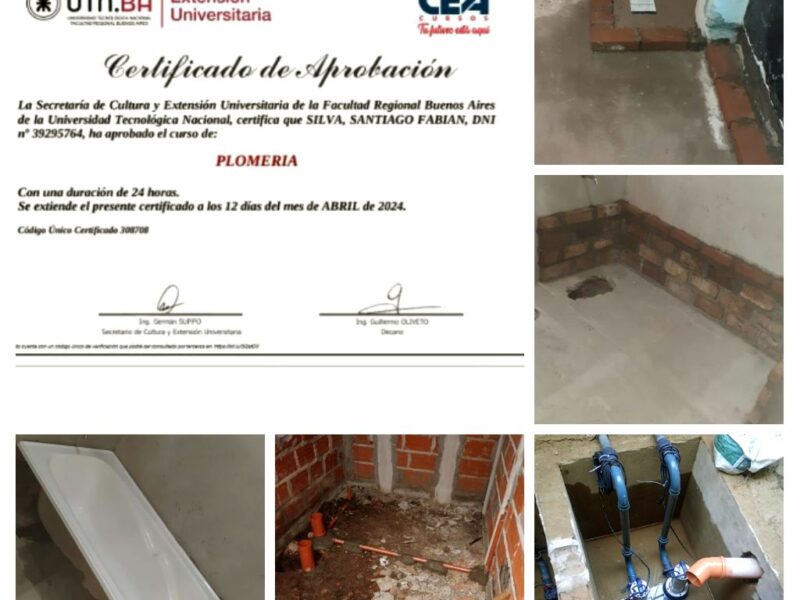 Plomeria en general ,instalaciones sanitarias y mantenimiento.