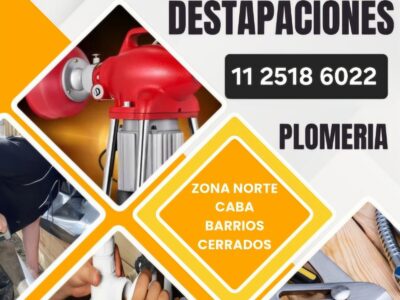 Destapaciones con maquina