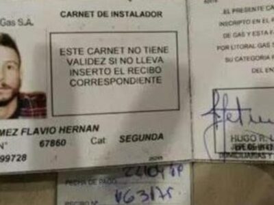 Plomero gasista matriculado mat 67860