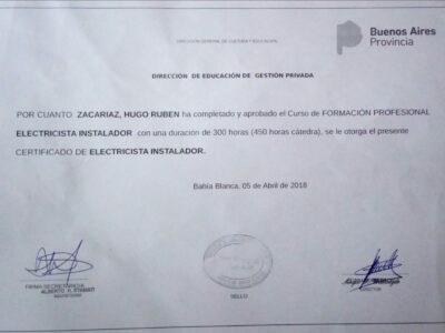 Instalador Electricista
