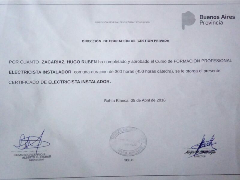 Instalador Electricista