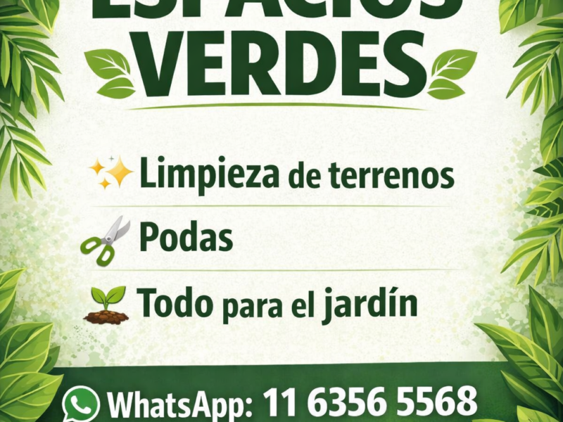 Jardinería, mantenimiento de espacios verdes.Mantenimiento de espacios verdes. Limpieza de terrenos, colocación de césped, cortes, podas, etc. Todo para tu jardín!!