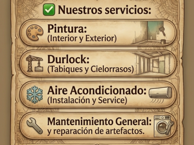 Mantenimiento en general, presupuestos sin cargo