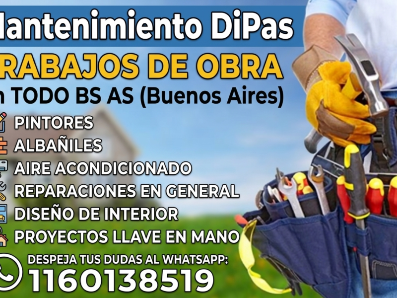 Mantenimiento en general, presupuestos sin cargo