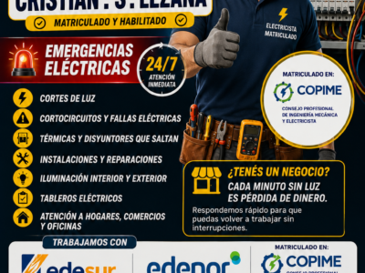 ELECTRICISTA MATRICULADO